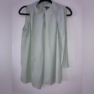 Sea foam green drape tank top